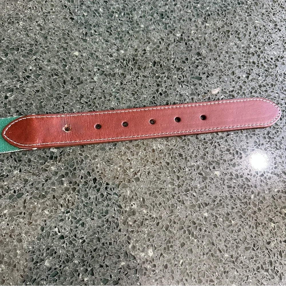 Peter Millar Embroidered Belt Colorado State University Rams 42